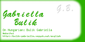 gabriella bulik business card